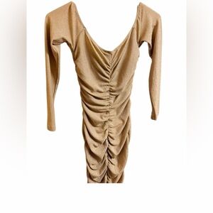Privy Shimmering Gold Dress